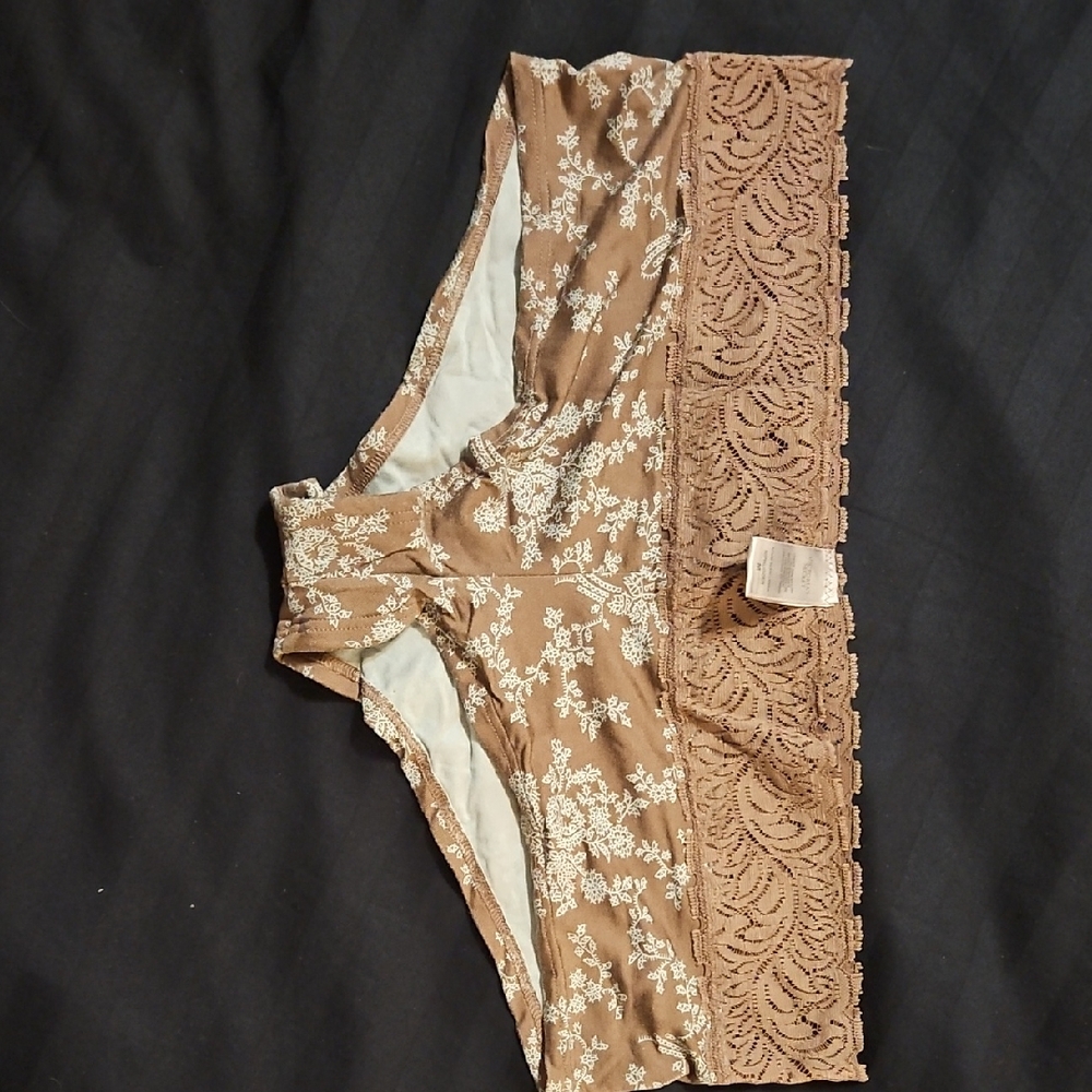 Vintage Victorias Secret Floral Lace Trim Hiphugger